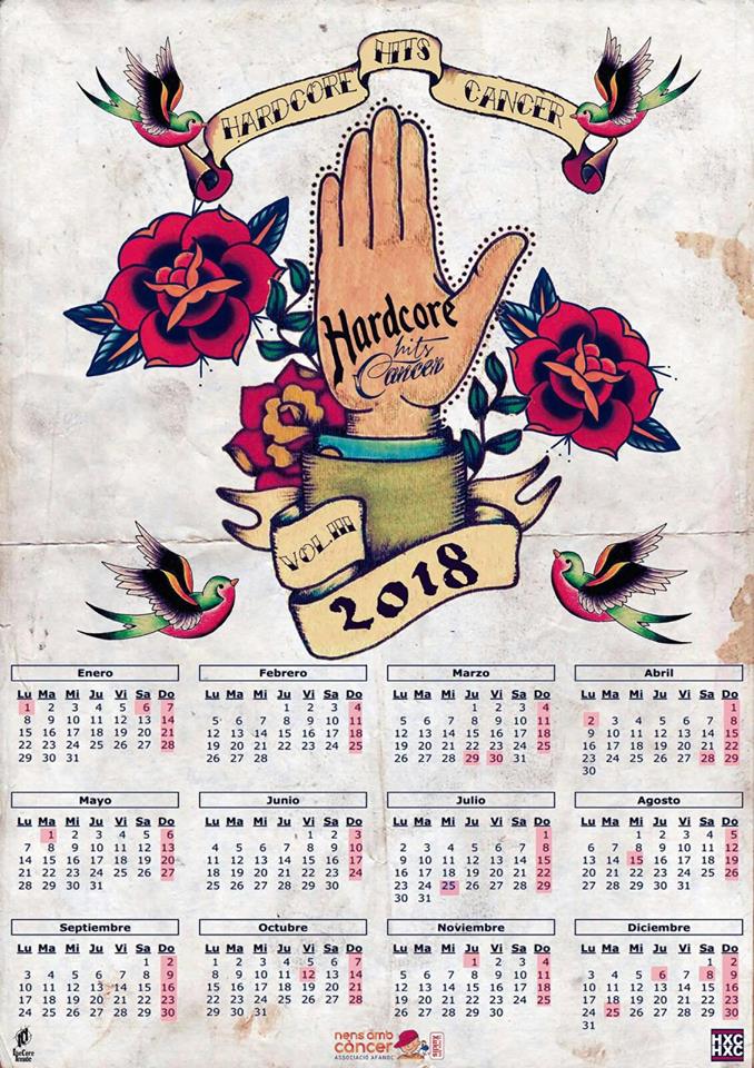 Calendario 2018 HCXHC, para descargar e imprimir